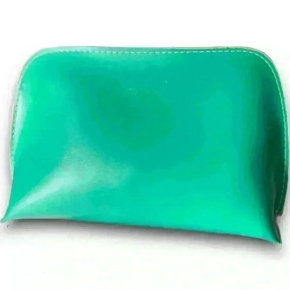 Vintage Delta Airlines Travel Amenity Green Bag Cosmetic Make Up Toiletry Pouch - Picture 2 of 10